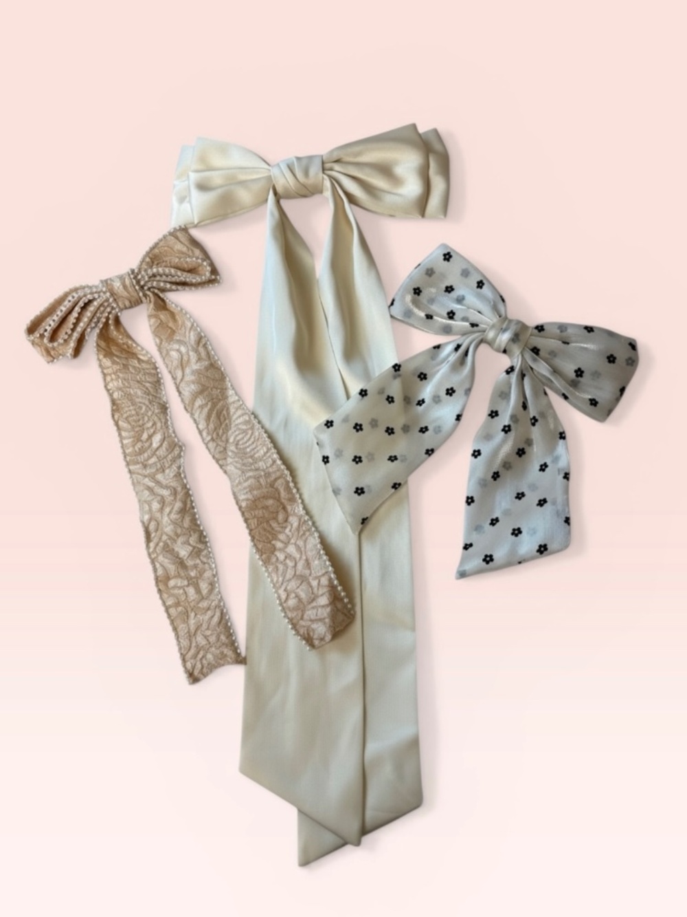 Nordstrom Bow Barrettes Three Pack! NWOT